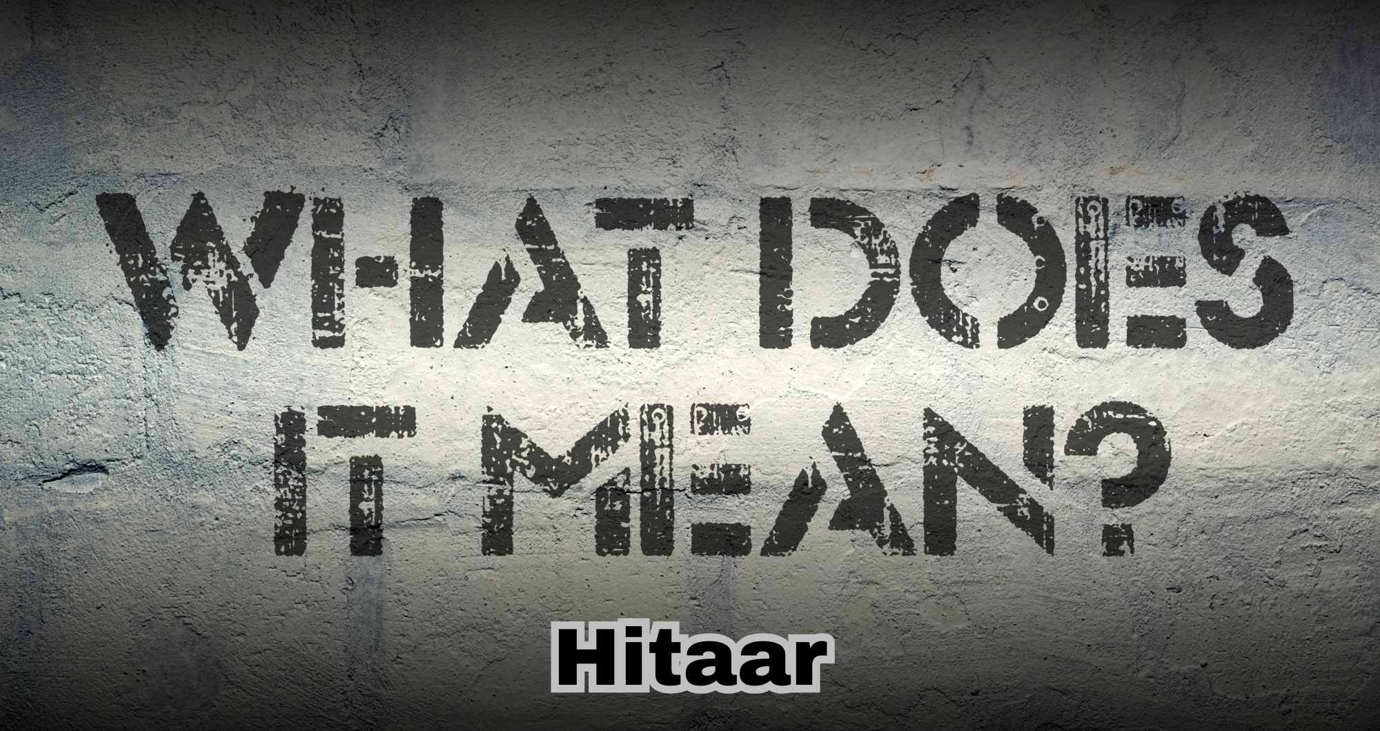 Hitaar