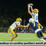 dallas cowboys vs carolina panthers match player stats